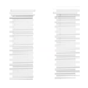 71 x 72 in. Cordless Faux Wood Blind in Bright White